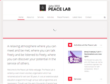 Tablet Screenshot of peacelab.org